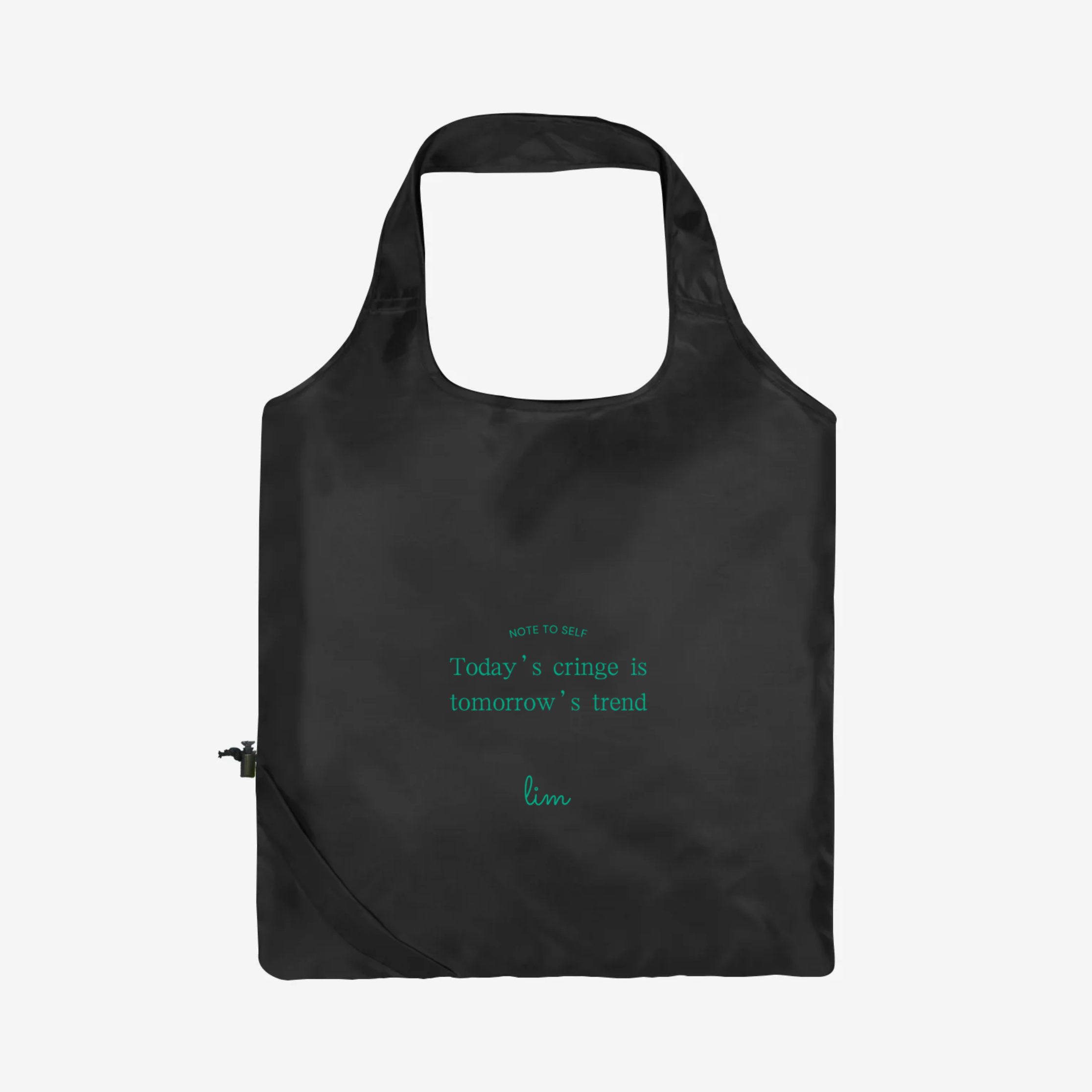 Black Pocket Tote - Today's Cringe is Tomorrow's Trend